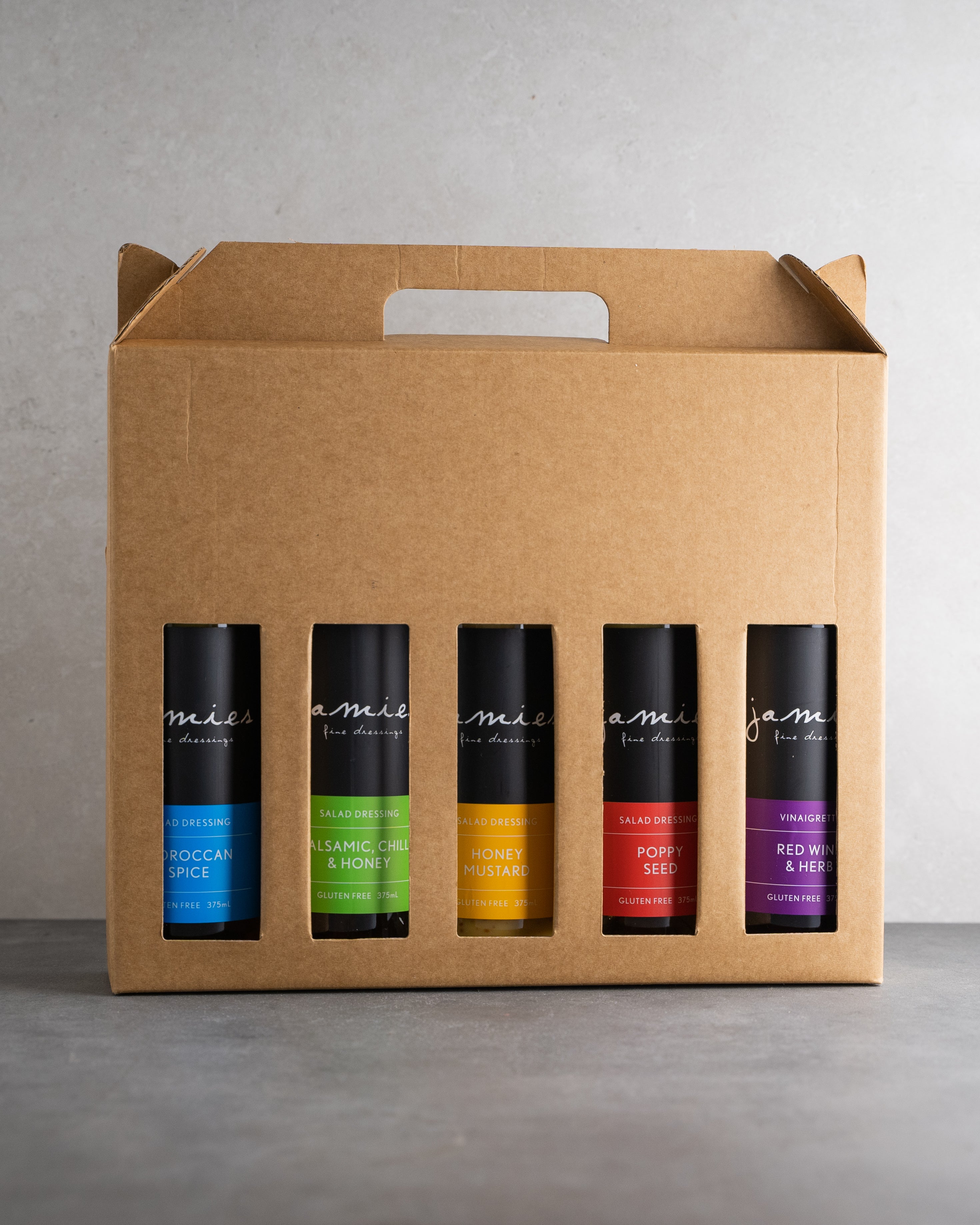 Box set of 5 Jamie's Fine Dressings